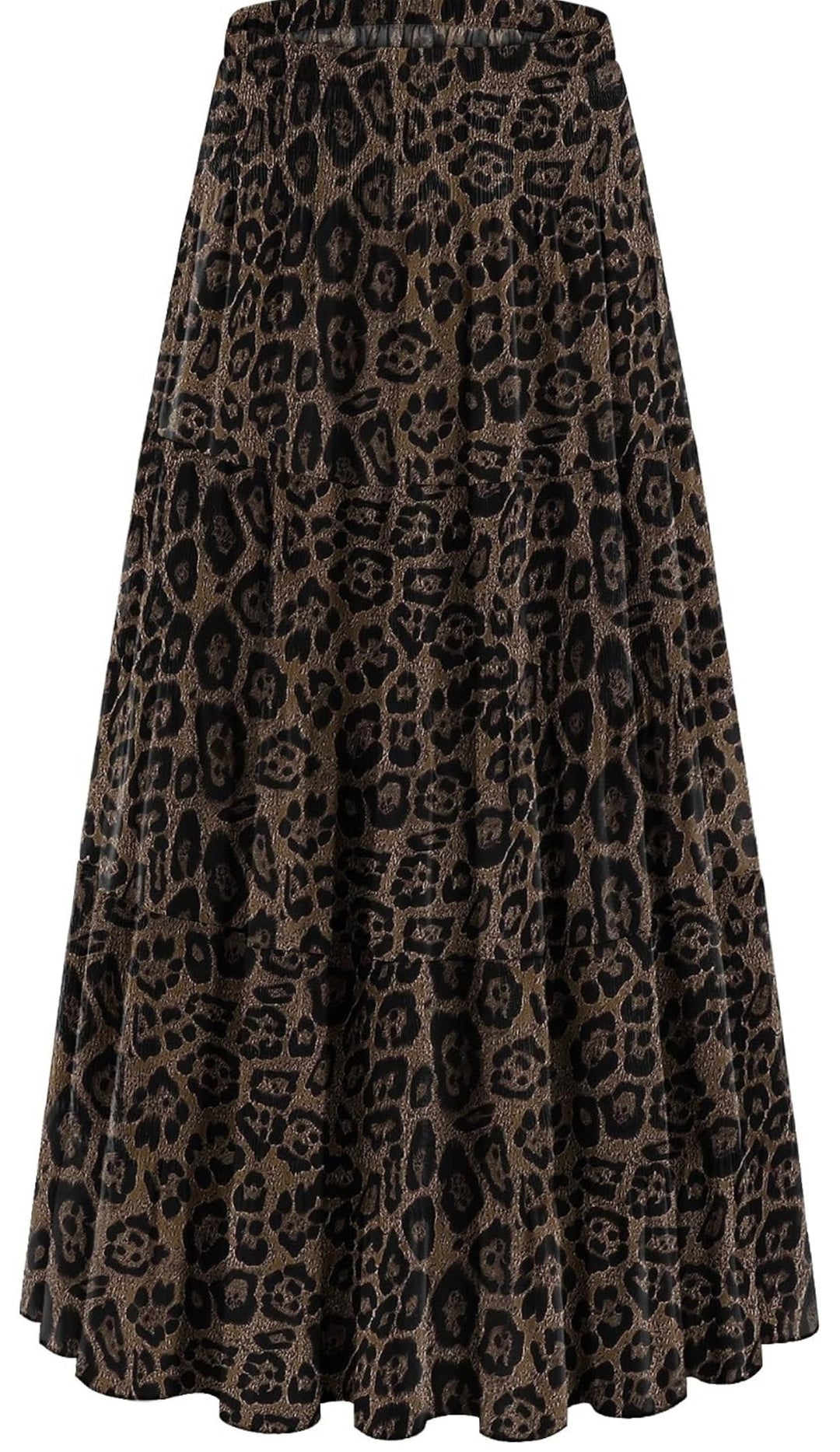 Cheetah Tiered Maxi Skirt