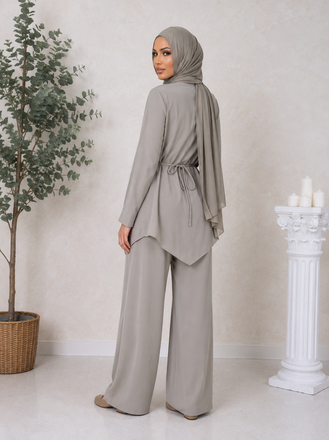 Taupe Pants Set