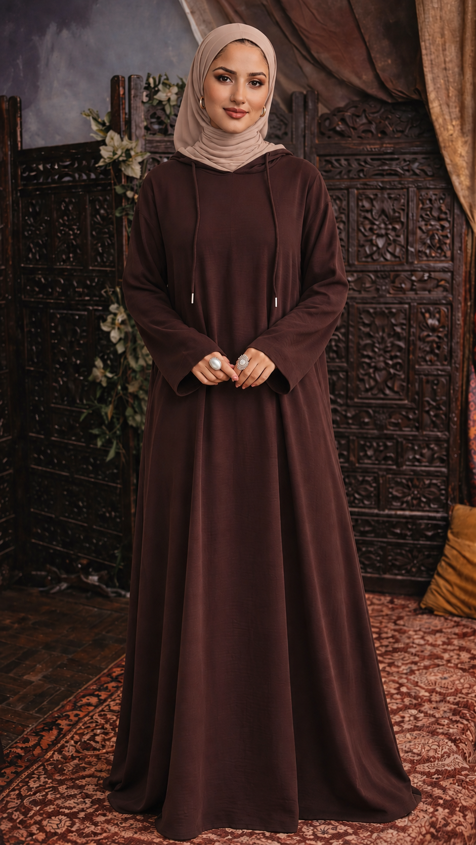 Hoodie Abaya Maxi Dress
