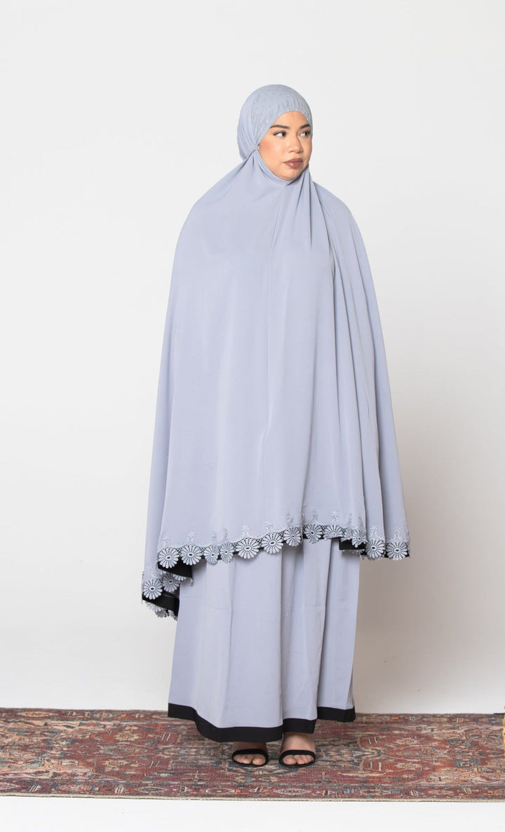 Gray Two Piece Salah Prayer Outfit