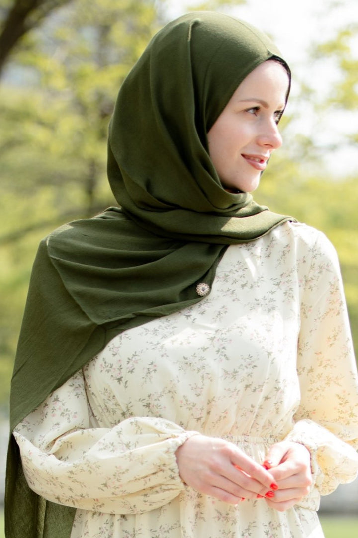 Jungle Green Modal Hijab - Urban Modesty