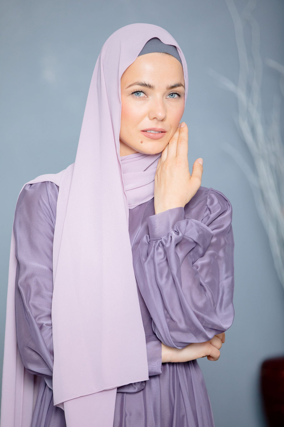 Lavender Chiffon Hijab