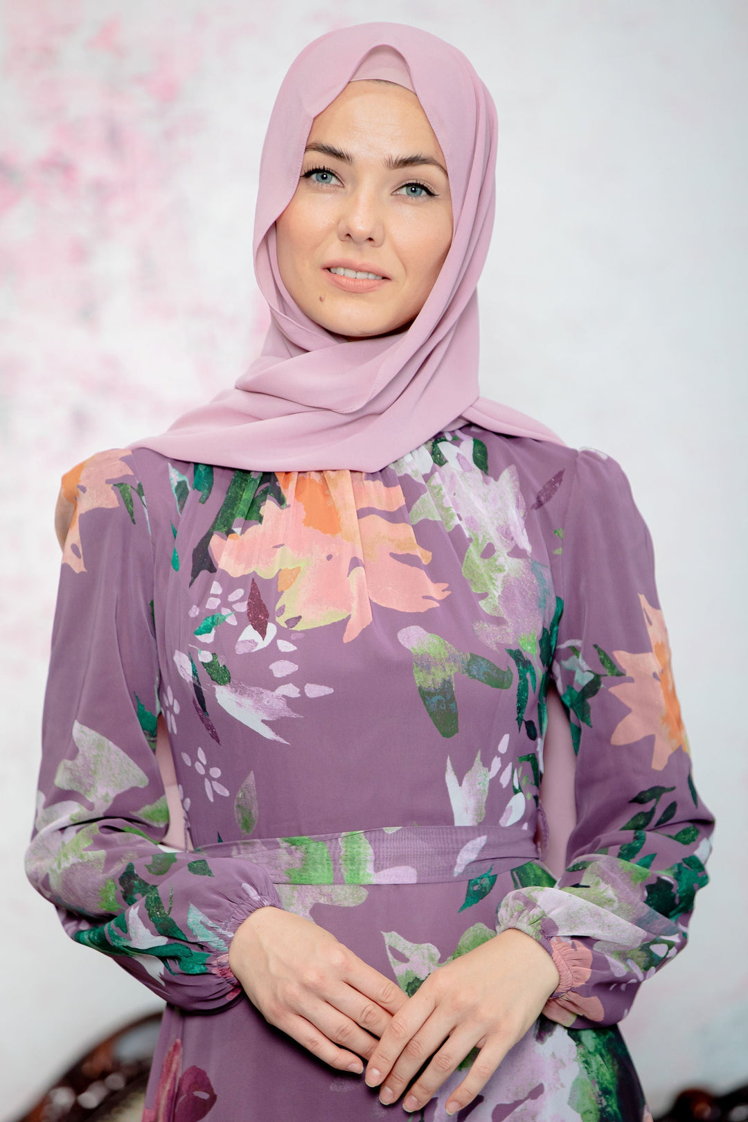 Lilac Chiffon Hijab - Urban Modesty