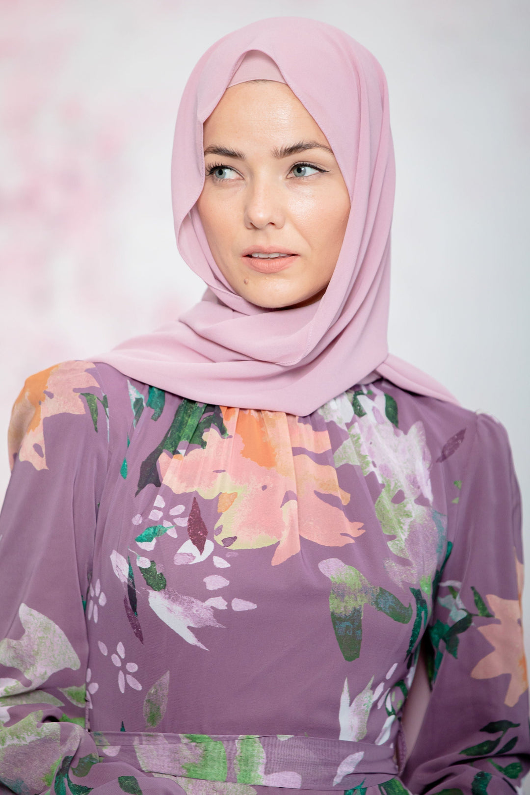 Lilac Chiffon Hijab - Urban Modesty