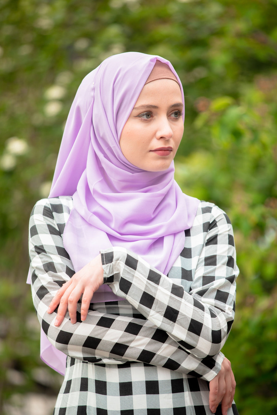 Lilac Chiffon Hijab - Urban Modesty