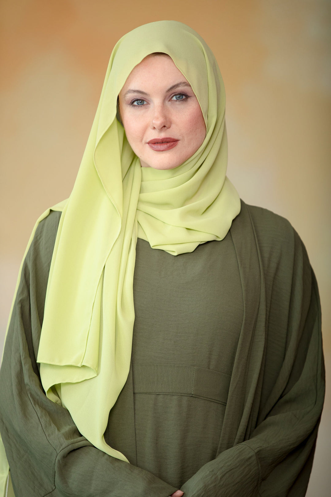 Lime Chiffon Hijab