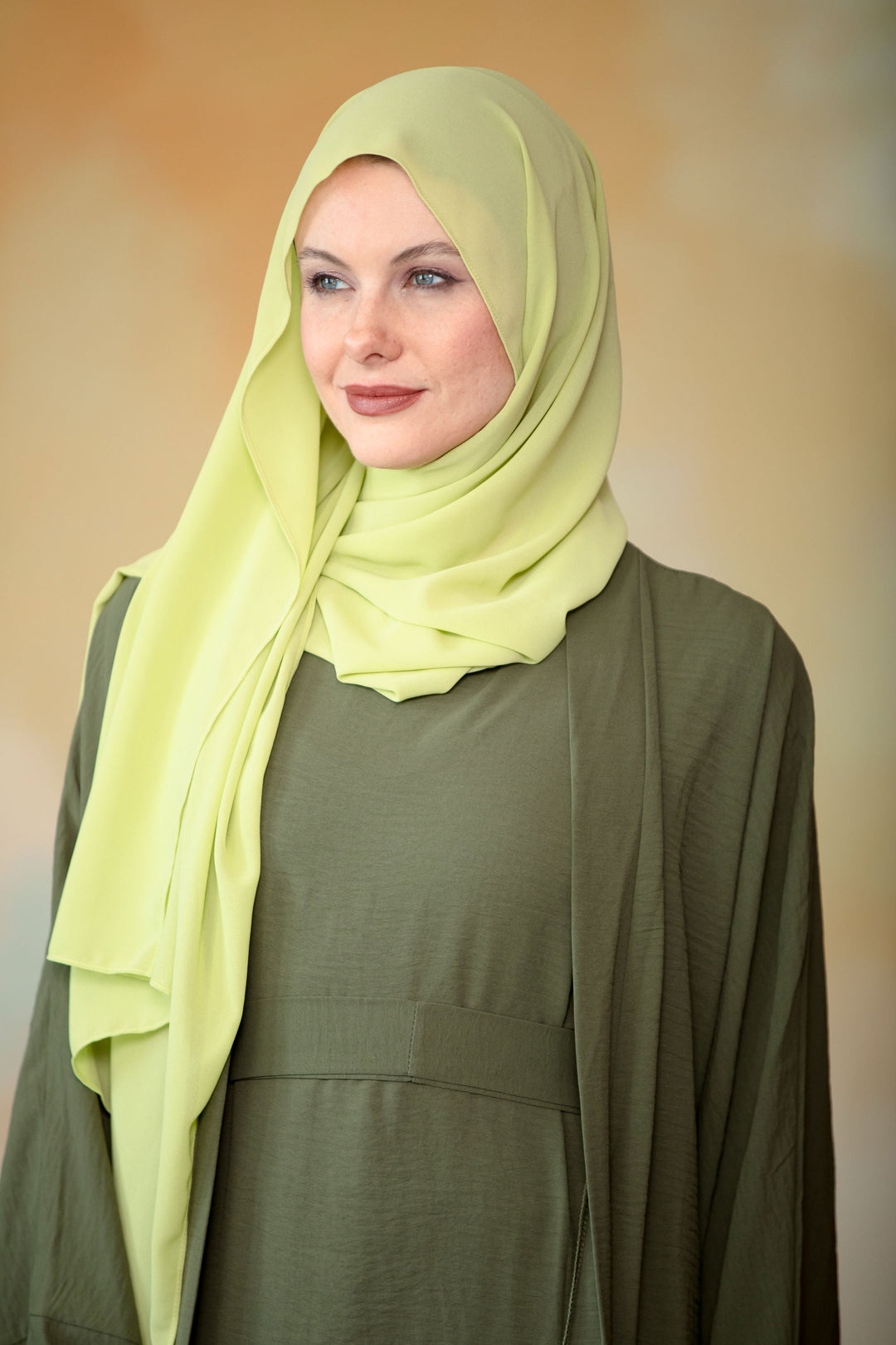 Lime Chiffon Hijab