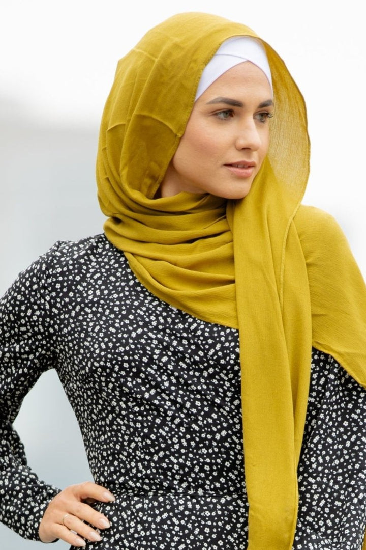 Mustard Modal Hijab - Urban Modesty