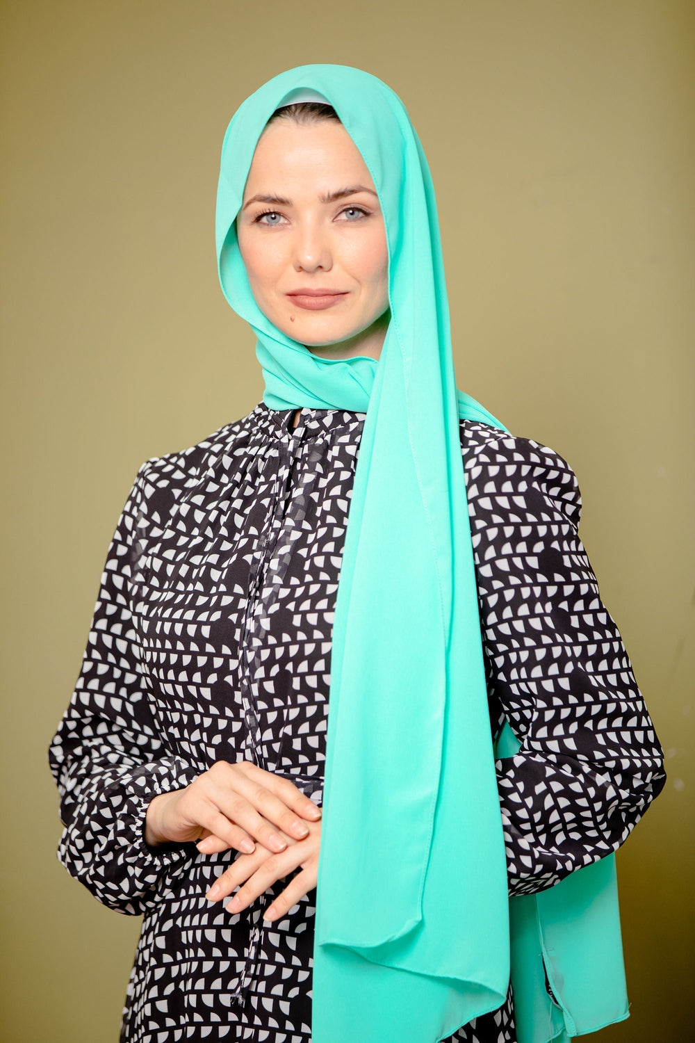 Mint Chiffon Hijab