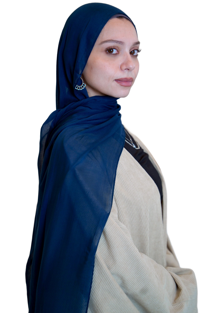 Navy Blue Modal Hijab