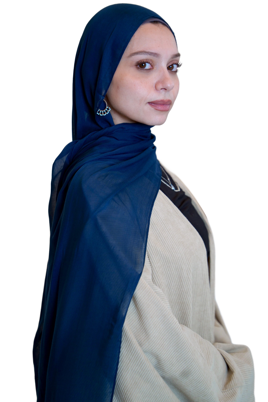 Navy Blue Modal Hijab - Urban Modesty