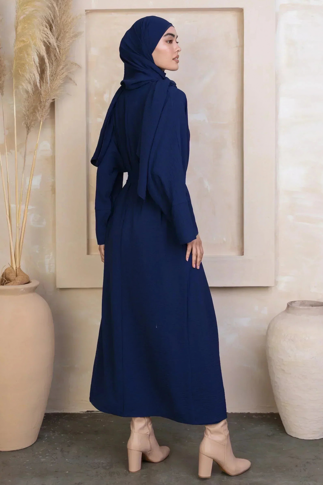Navy Four Piece Abaya Set