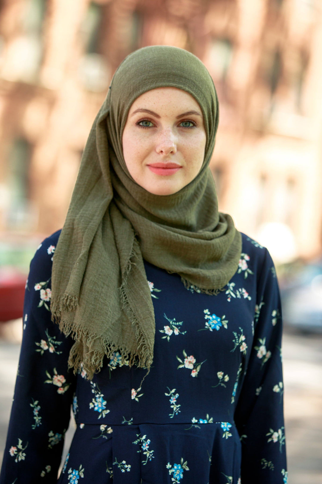 Olive Tree Cotton Hijab Head Scarf #33 - Urban Modesty