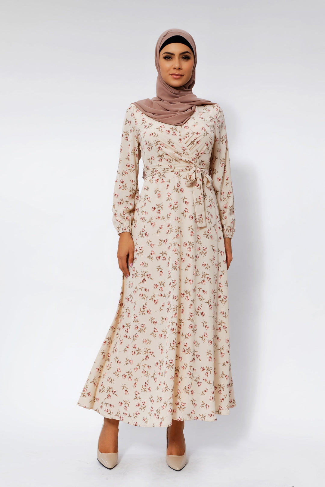 Petal Perfect Cream Maxi Dress