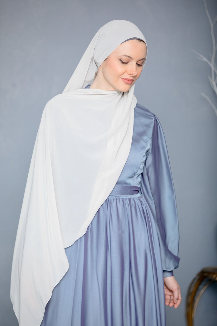 Pure White Chiffon Hijab - Urban Modesty