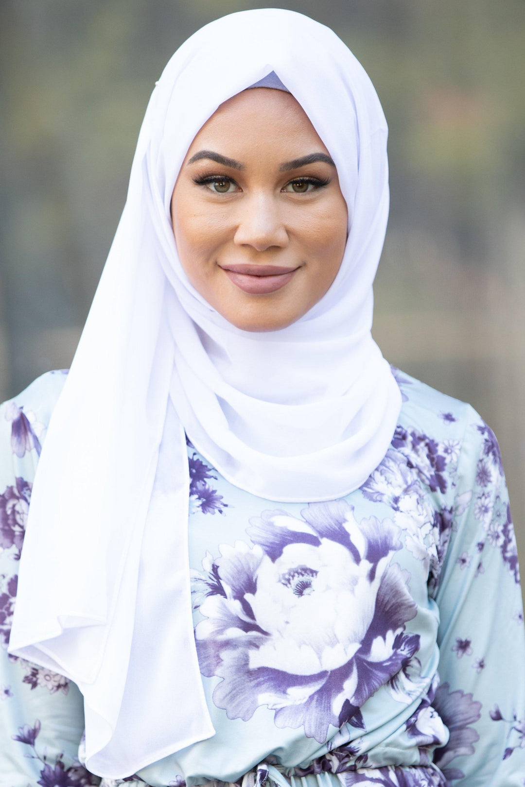 Pure White Chiffon Hijab - Urban Modesty