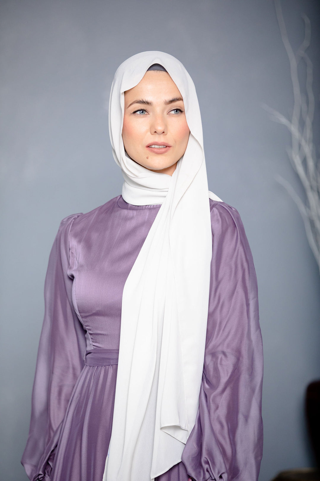 Pure White Chiffon Hijab - Urban Modesty