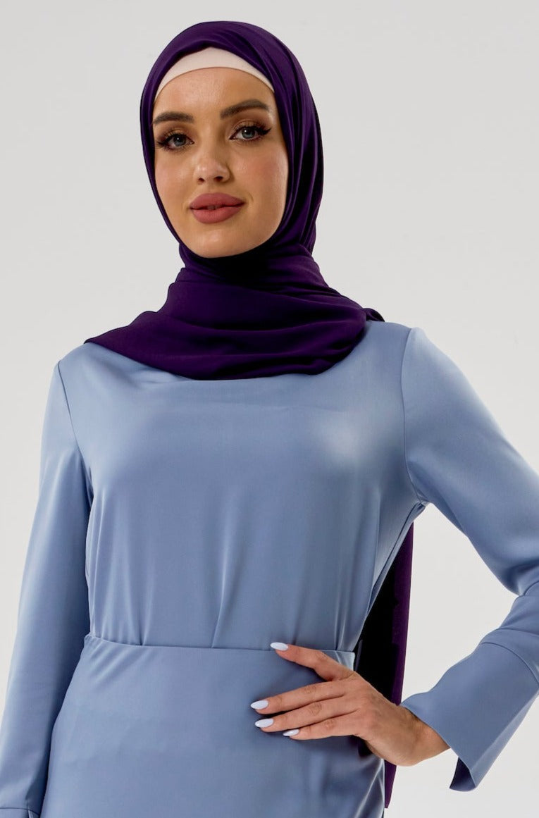 Purple Chiffon Hijab