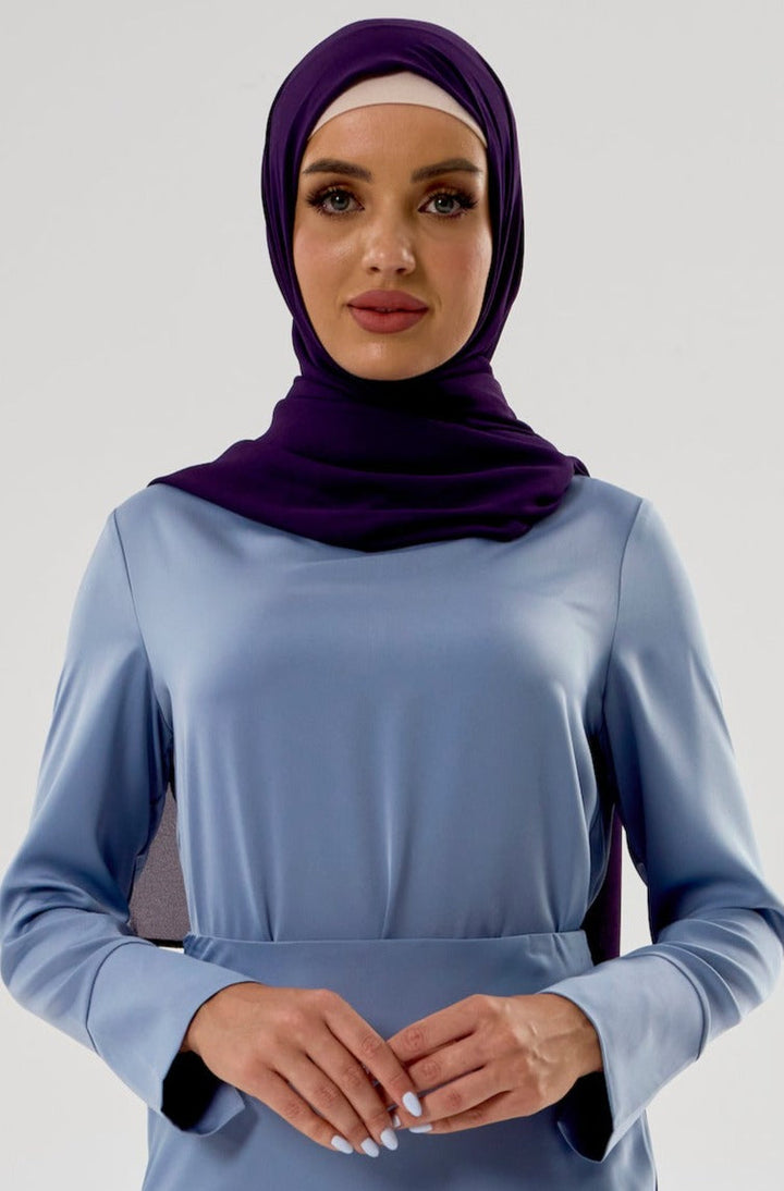 Purple Chiffon Hijab - Urban Modesty