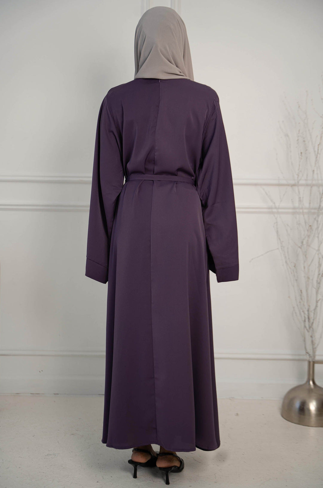 Purple Kimono Sleeve Abaya Maxi Dress-PREORDER