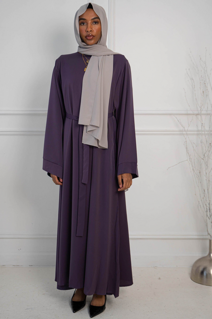 Purple Kimono Sleeve Abaya Maxi Dress-PREORDER