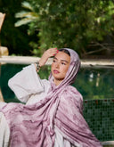 Purple Marble Modal Hijab