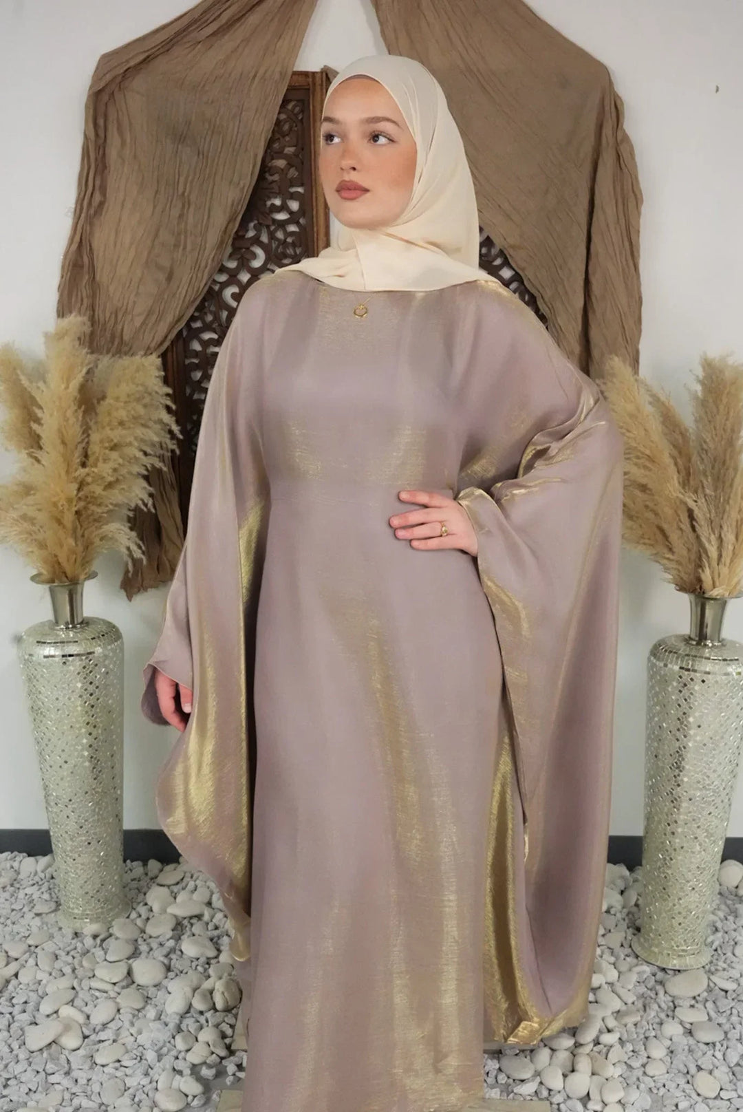 Rose Pink Butterfly Kaftan - Size 2 / Rose Pink