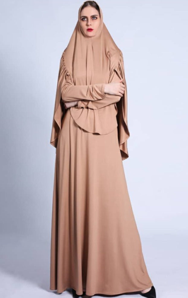 Ruffle Two Piece Salah Prayer Outfit - Urban Modesty