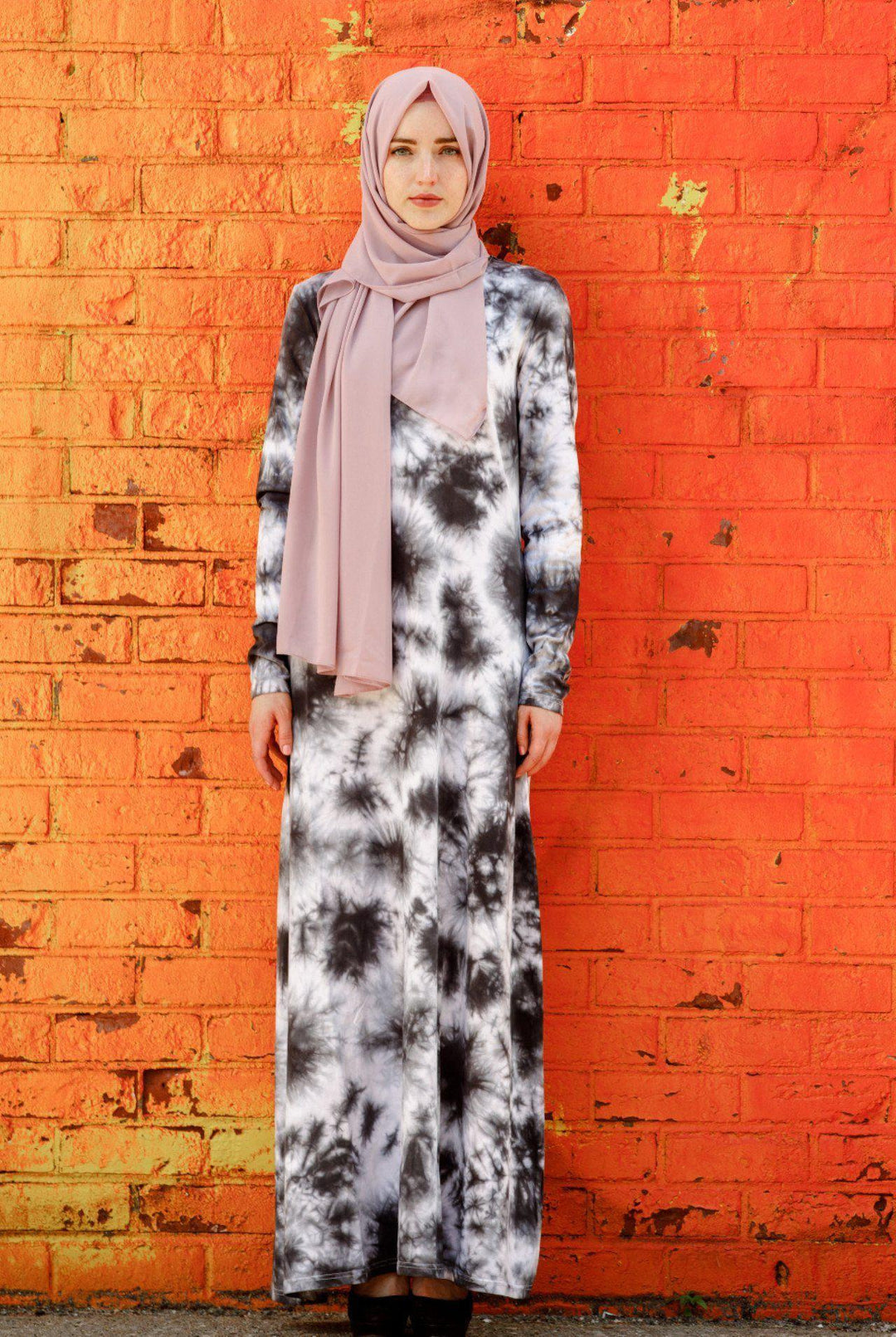 Tie Dye Long Sleeve Maxi Dress-CLEARANCE