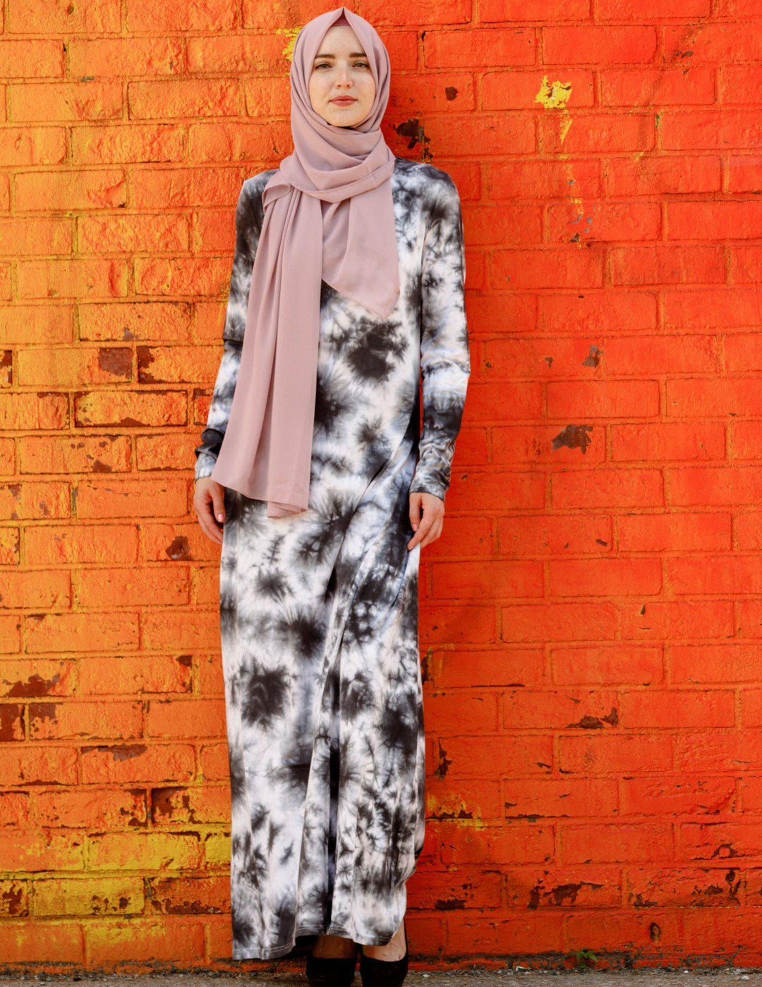 Tie Dye Long Sleeve Maxi Dress-CLEARANCE