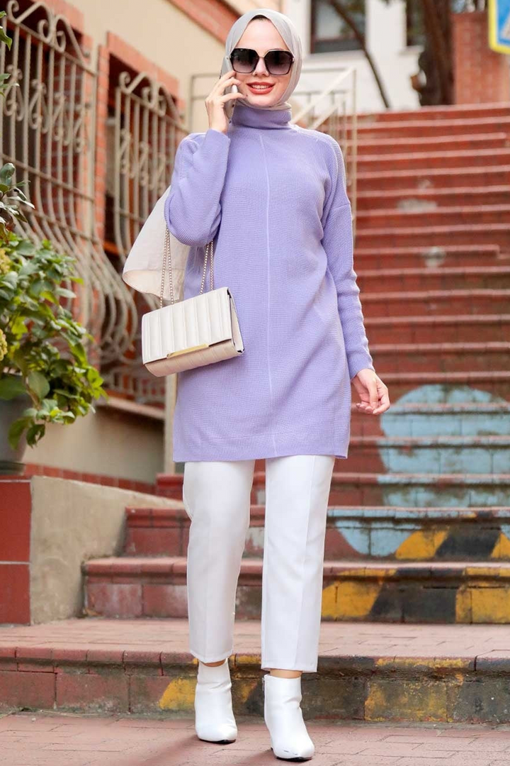 Turtleneck Long Sleeve Sweater-CLEARANCE