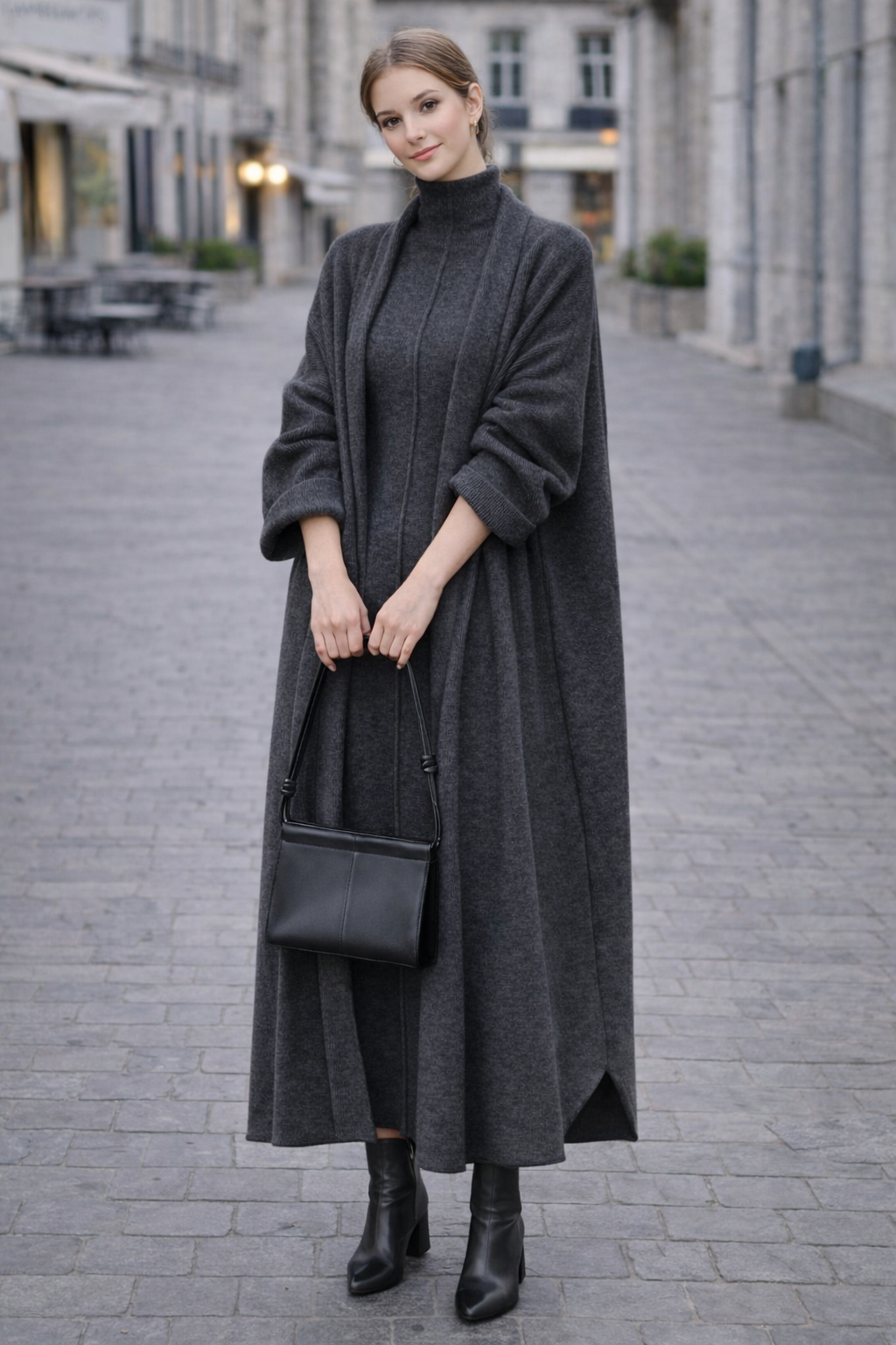 Turtleneck Sweater Tunic Set