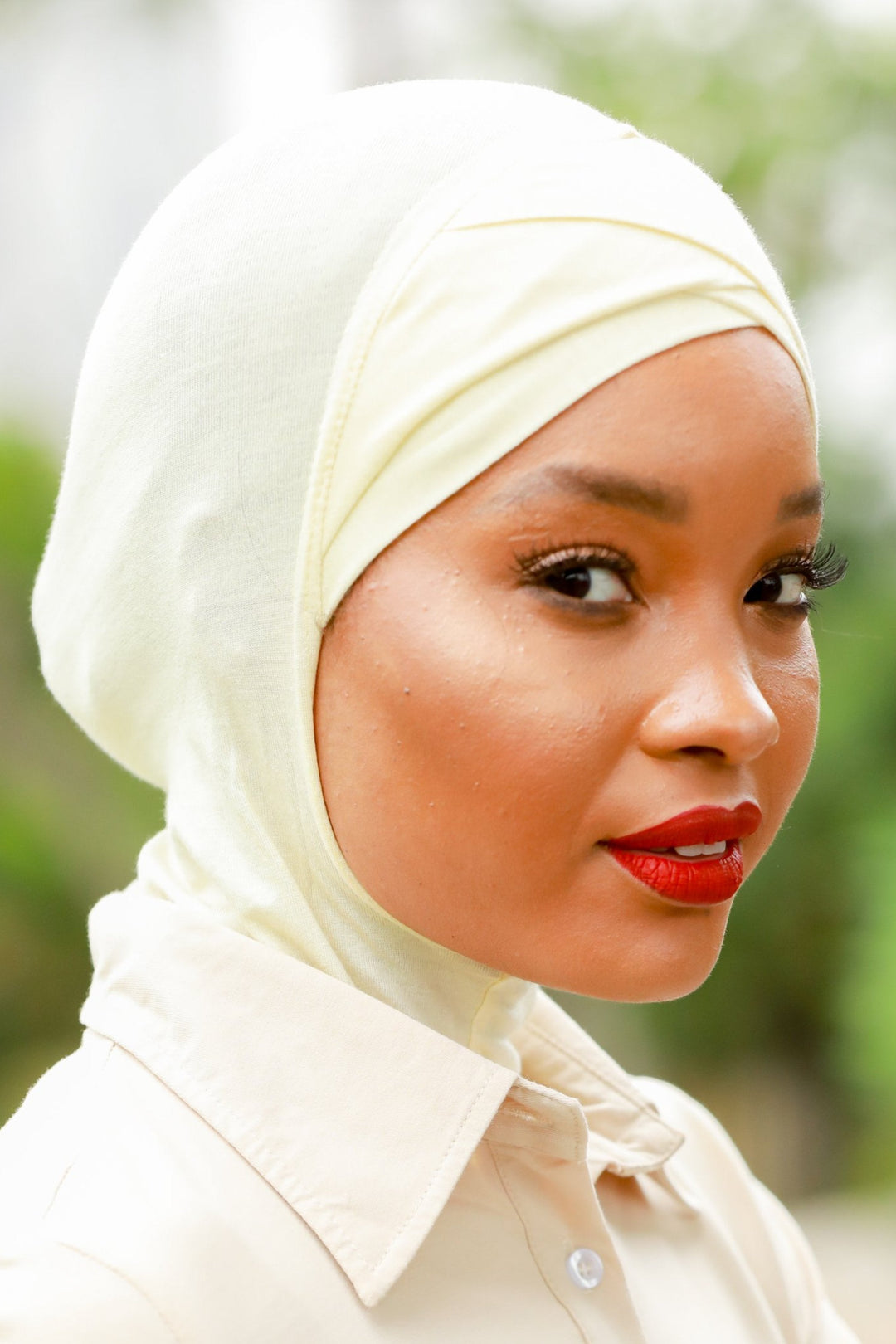 White Criss-Cross Hijab UnderScarf - Urban Modesty