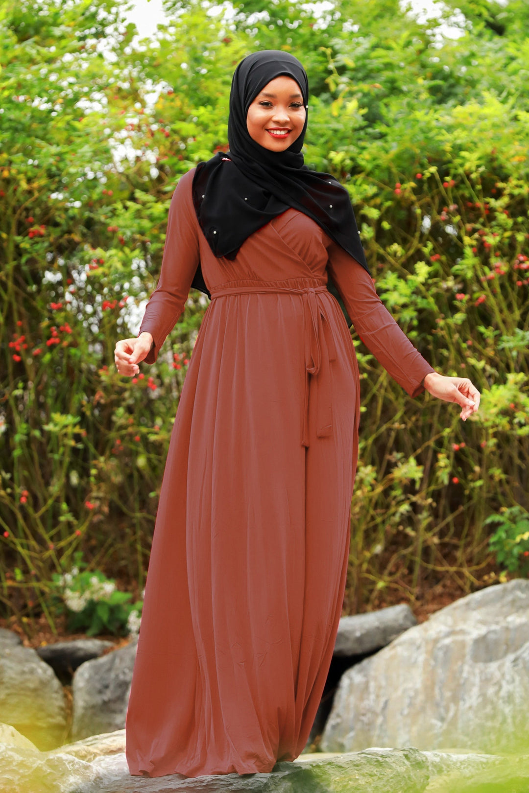 Wondrous Wrap Maxi Dress - Urban Modesty