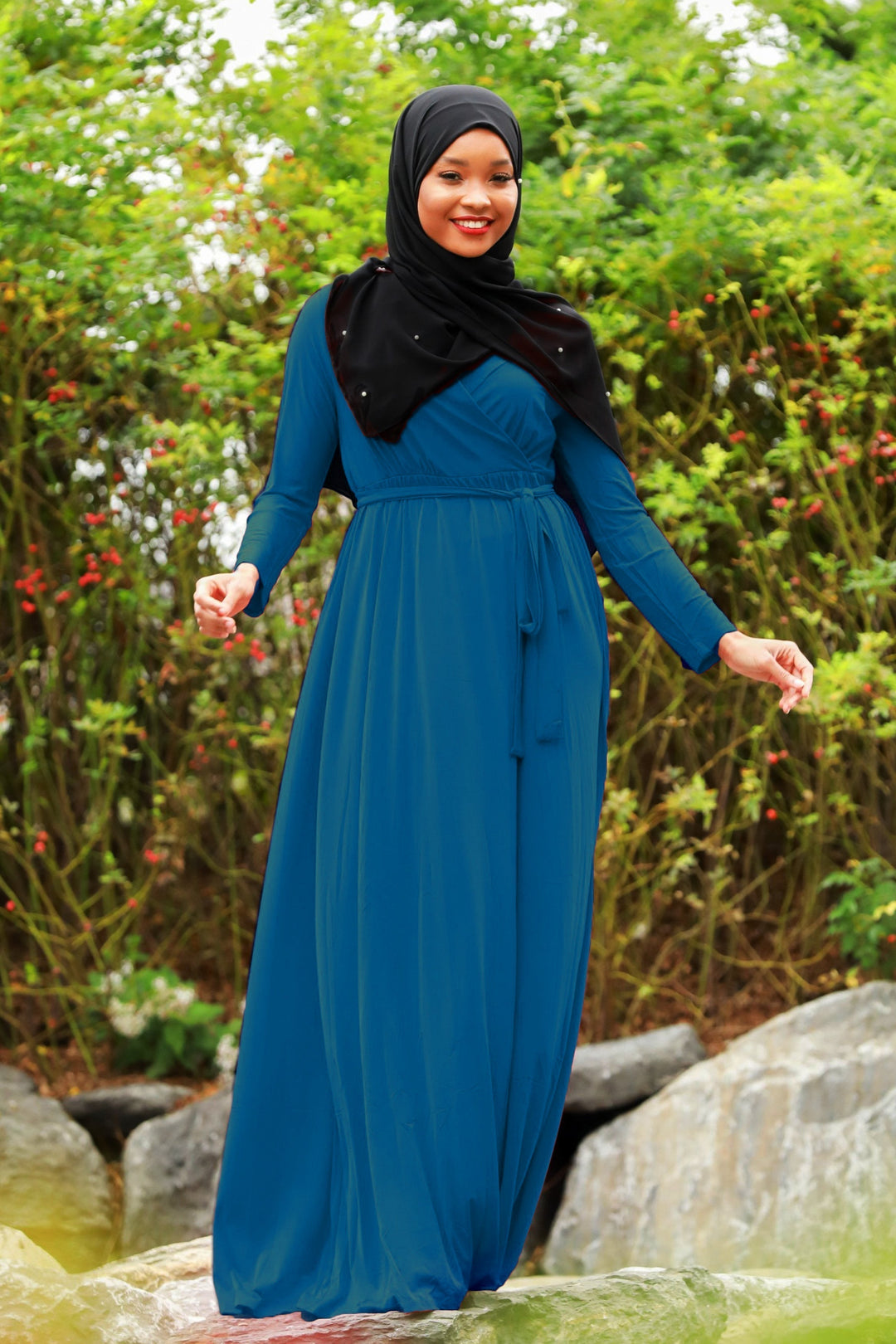 Wondrous Wrap Maxi Dress - Urban Modesty