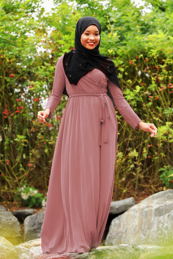 Wondrous Wrap Maxi Dress - Urban Modesty