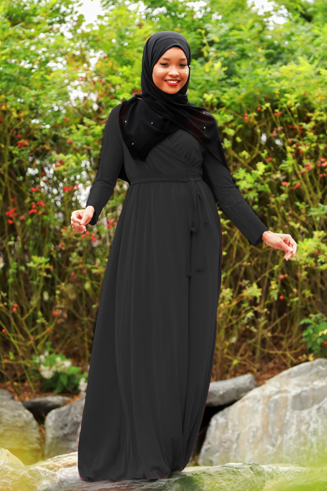 Wondrous Wrap Maxi Dress - Urban Modesty