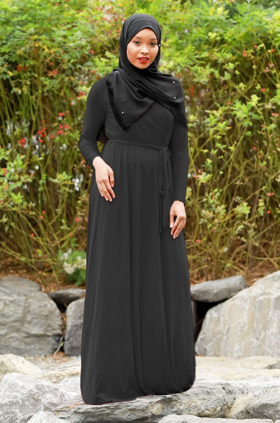 Wondrous Wrap Maxi Dress - Urban Modesty