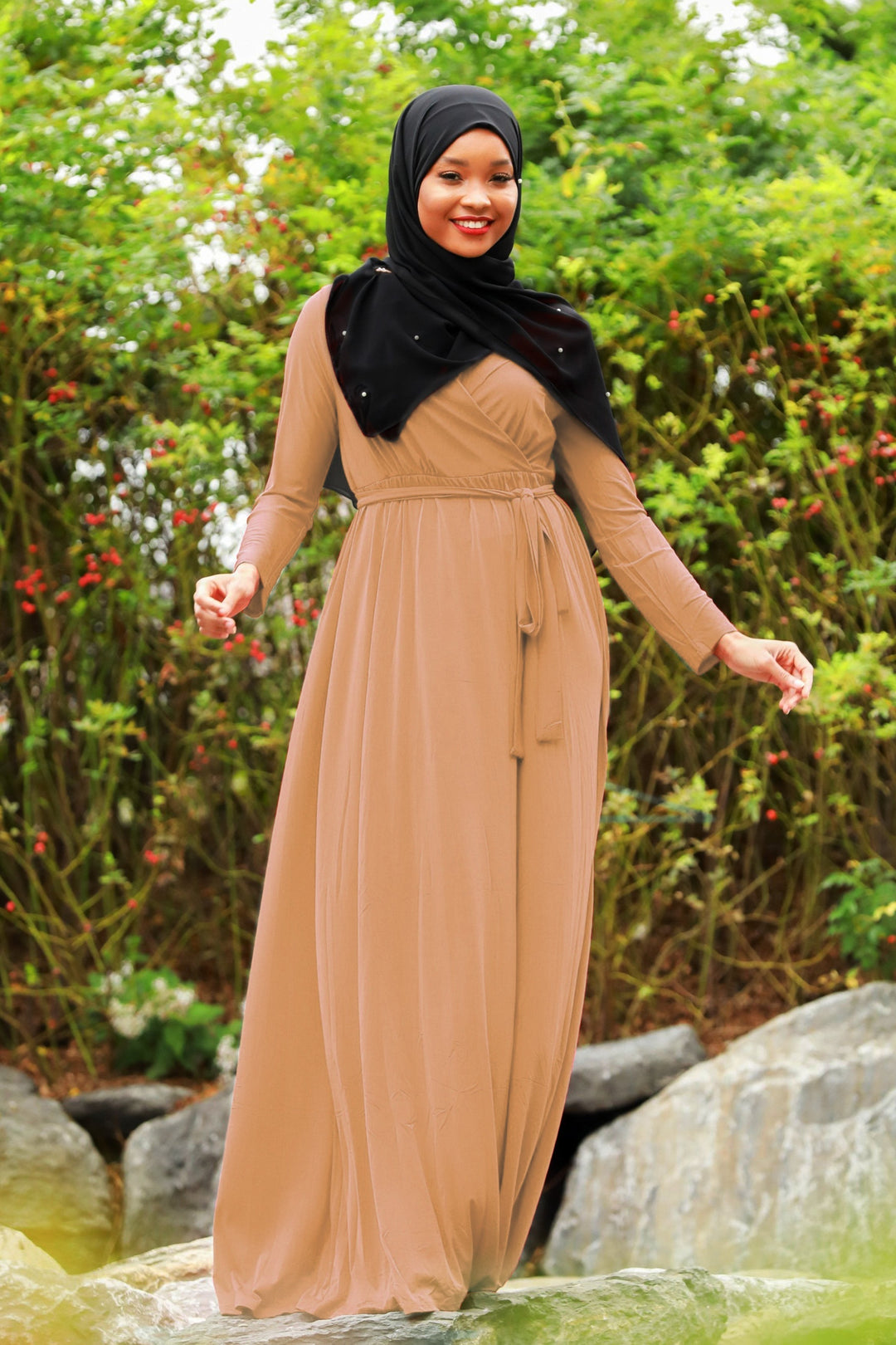 Wondrous Wrap Maxi Dress - Urban Modesty