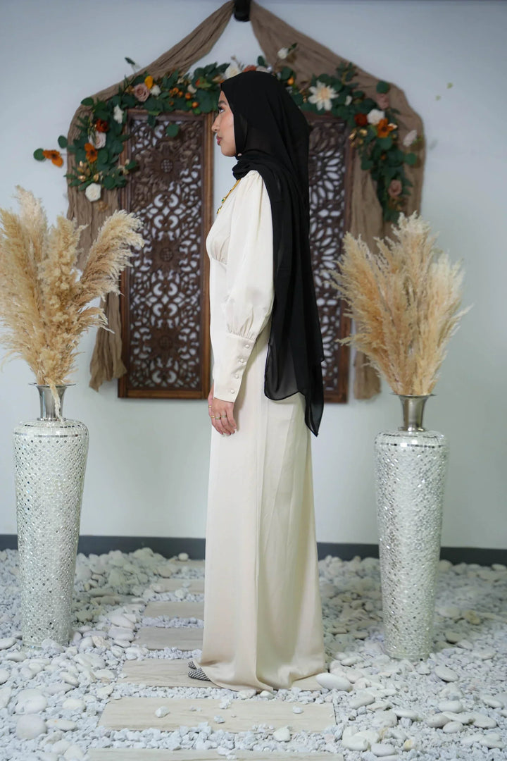 Black Chiffon Hijab