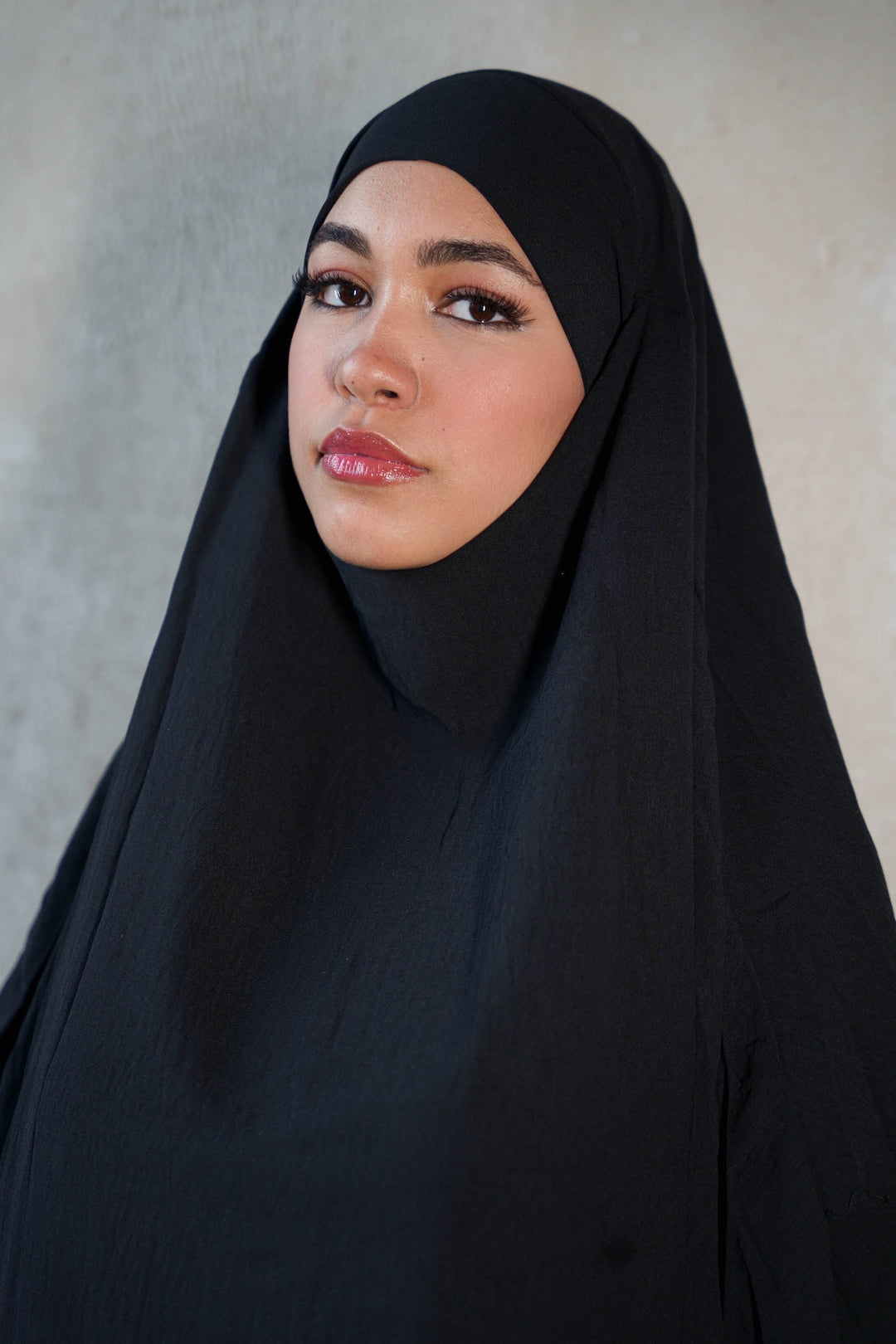 Black Double Layer Khimar-PREORDER