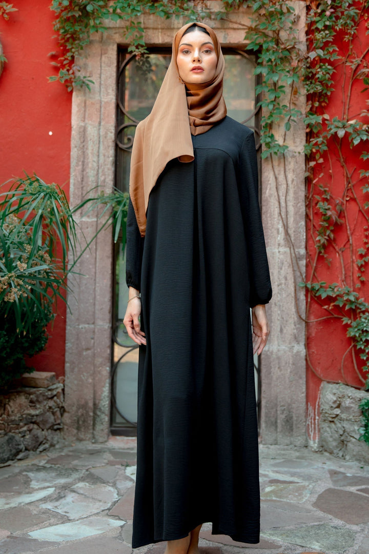 Black Sheath Abaya Maxi Dress