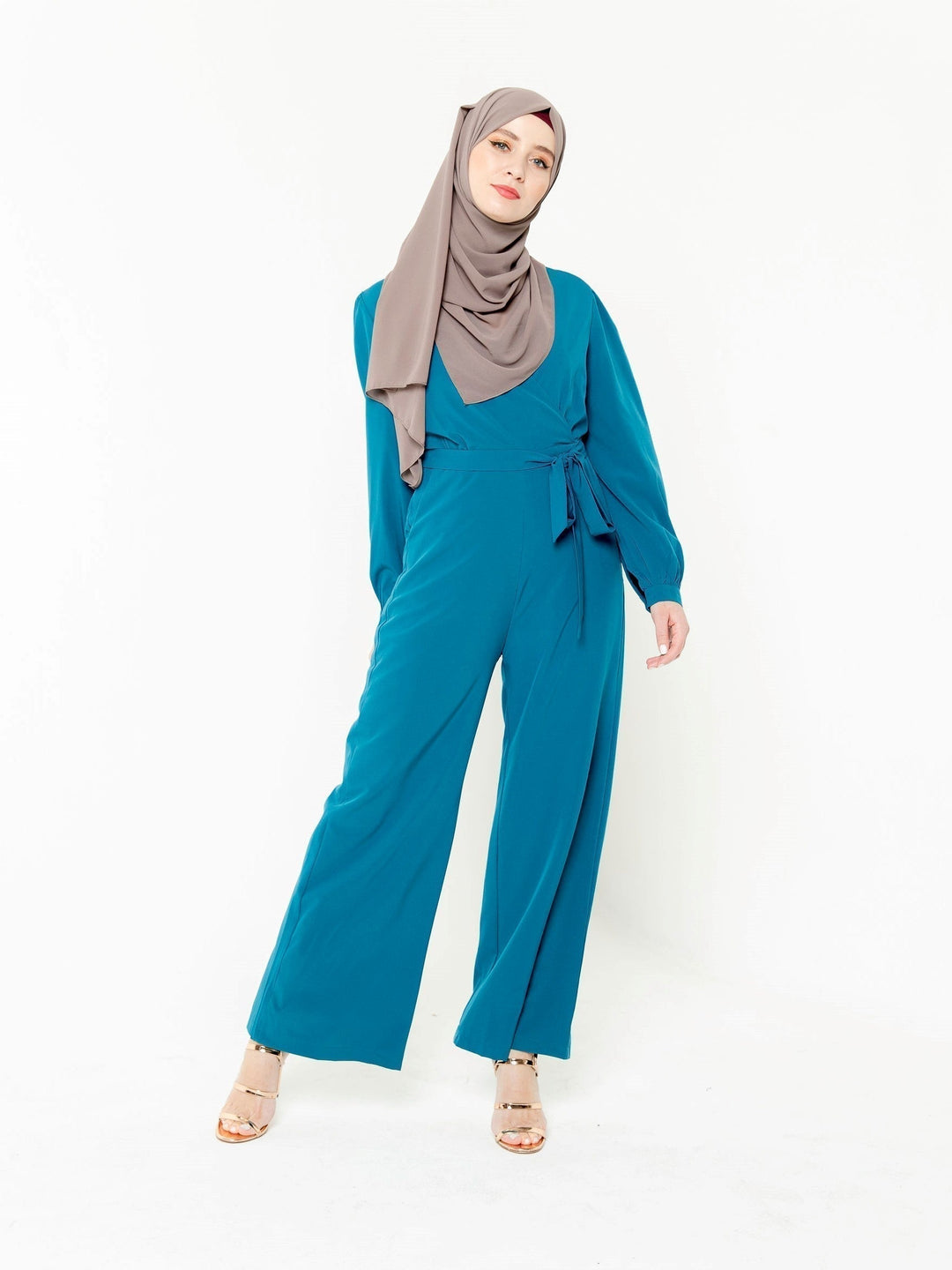 Criss Cross Long Sleeve Jumpsuit