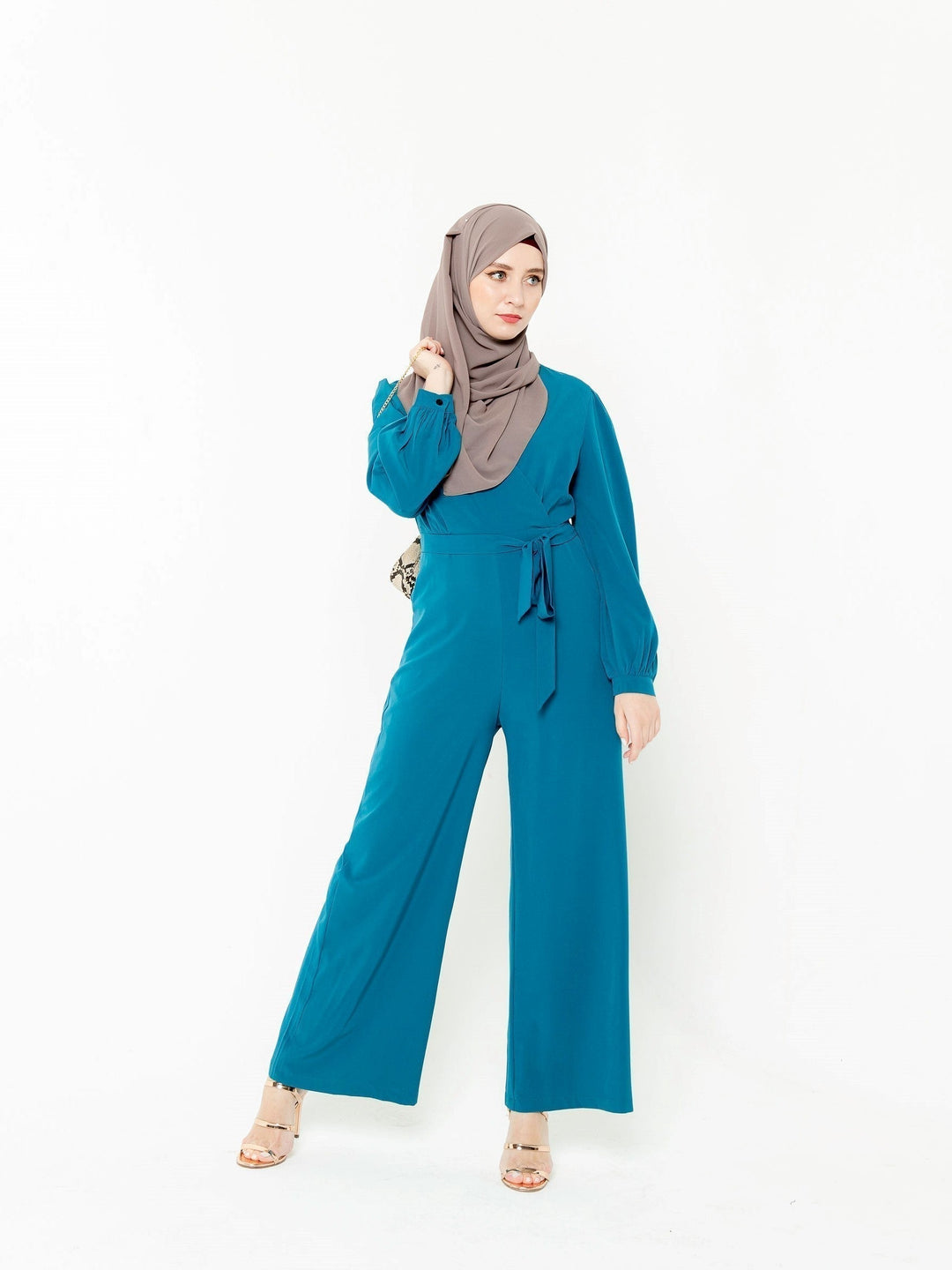 Criss Cross Long Sleeve Jumpsuit