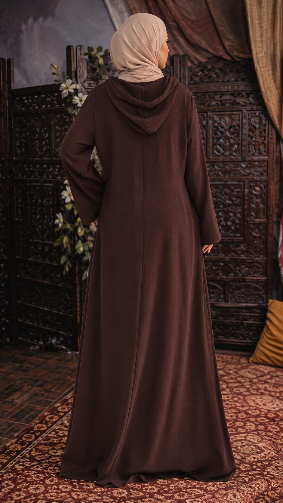 Hoodie Abaya Maxi Dress