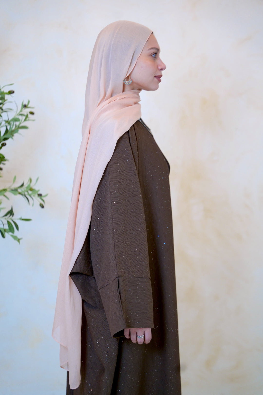 Sparkle Open Front Abaya