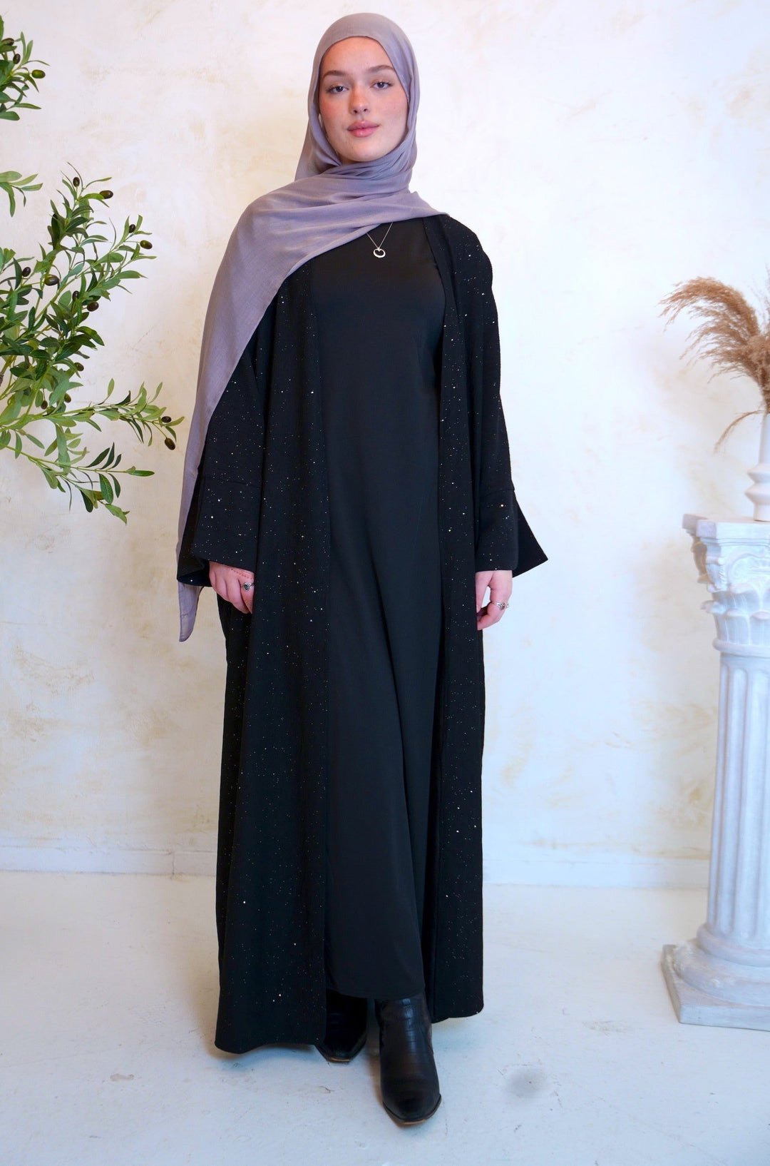 Sparkle Open Front Abaya