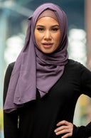 Dusty Purple Chiffon Hijab