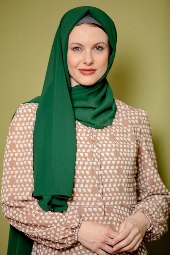 Evergreen Chiffon Hijab