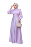 Lilac Satin Gown